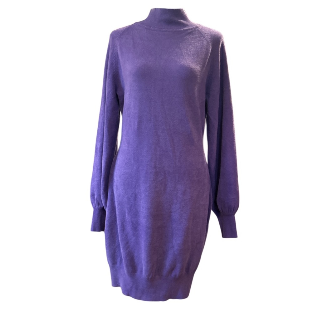 💜NWT! EXLURA! GORGEOUS SWEATER DRESS! SO TRENDY & COMFY! BODYCON! MOCK NECK! - Picture 12 of 16